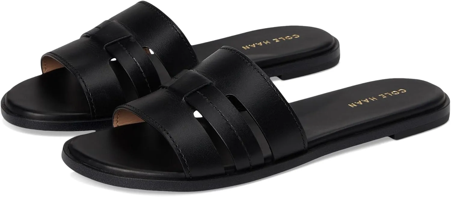 Cole Haan Women's Flynn Slotted Slides Flat Sandal