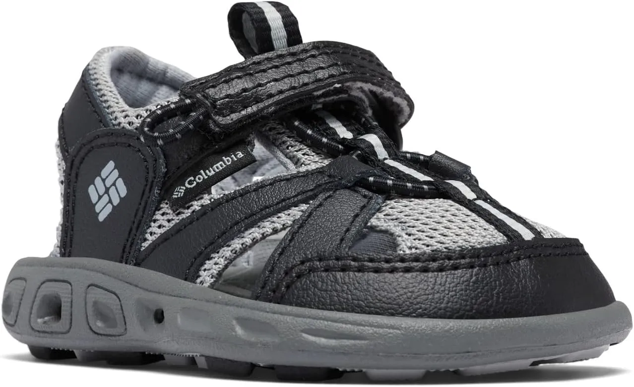 Columbia Youth Toddler Techsun Wave Sandal, Black/Steam, 6