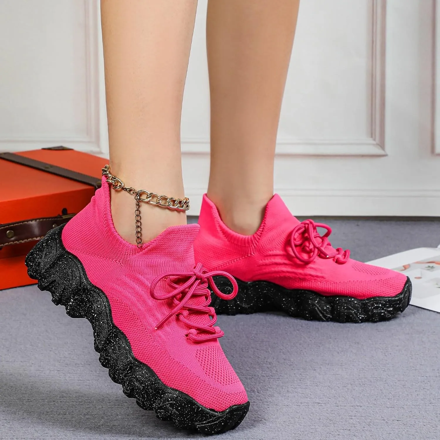 Comfortwear Shoes for Women Comfortable Orthopedic Pro Shoes Slip-ins Running Sneakers Non Slip Breathable Shoe Walking Wide Width Tennis Sneaker with Arch Support