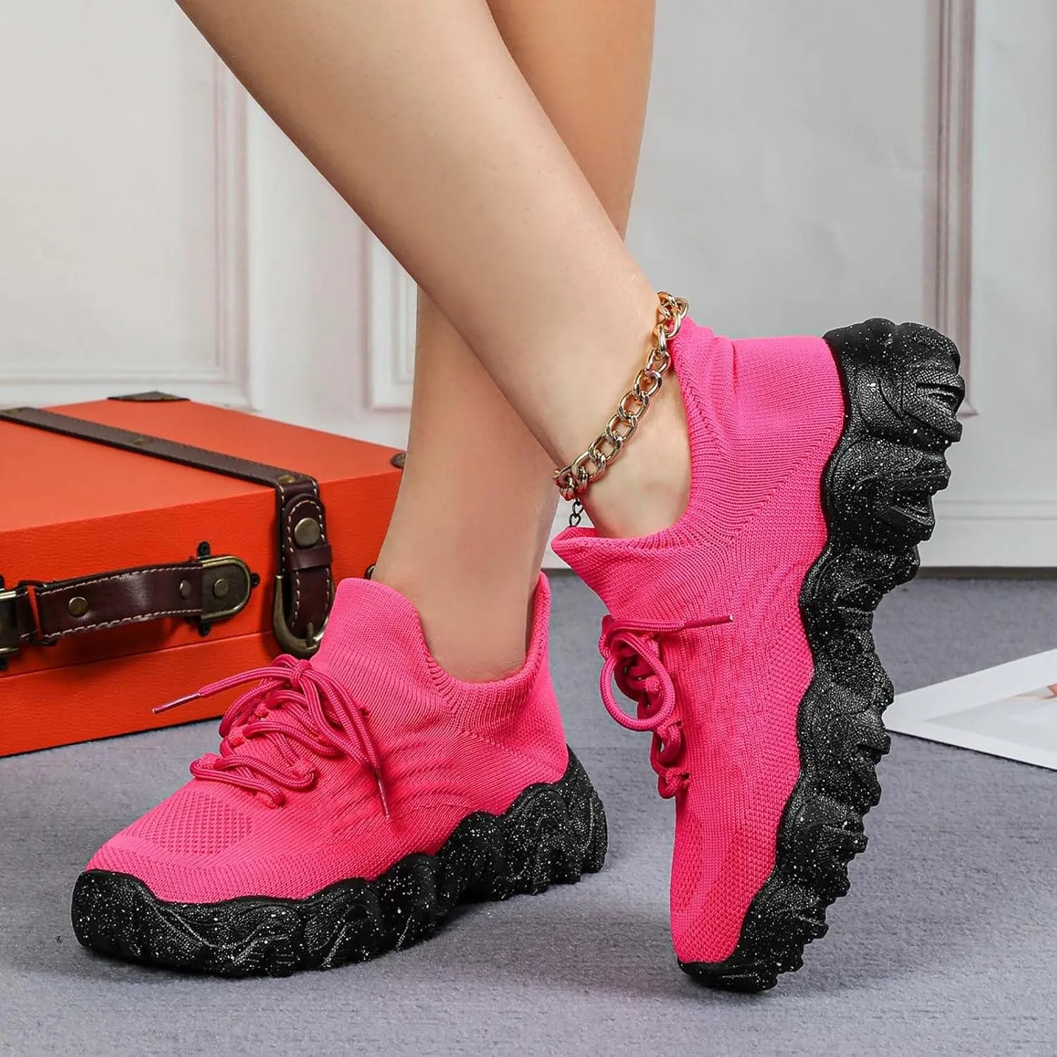Comfortwear Shoes for Women Comfortable Orthopedic Pro Shoes Slip-ins Running Sneakers Non Slip Breathable Shoe Walking Wide Width Tennis Sneaker with Arch Support