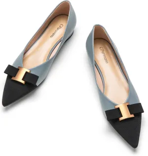 C.Paravano Women’s Flats I Flat for Women Leather I Pointed Toe Flats I Ballet Flats for Women I Slip on Dressy Flats