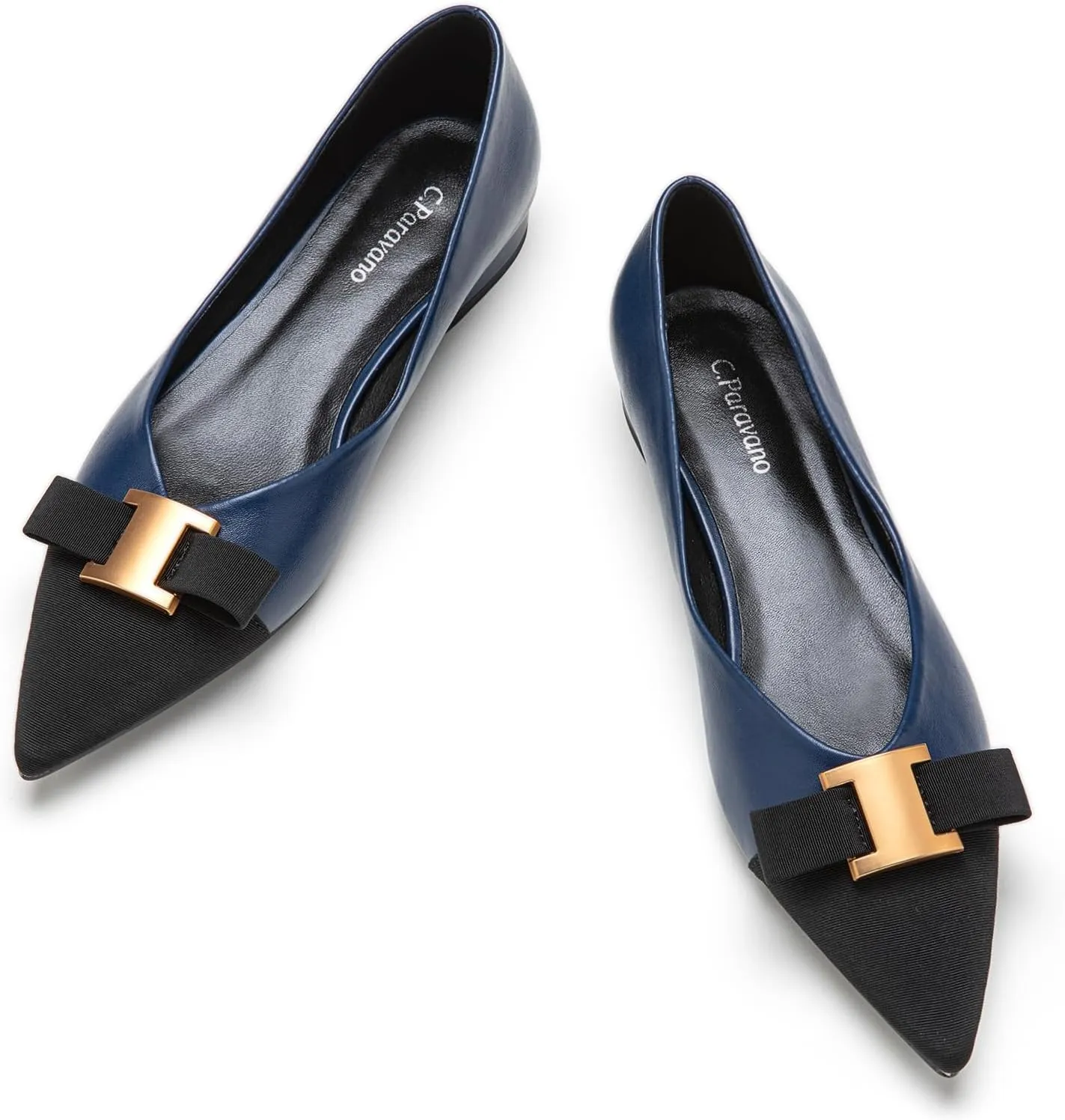 C.Paravano Women’s Flats I Flat for Women Leather I Pointed Toe Flats I Ballet Flats for Women I Slip on Dressy Flats