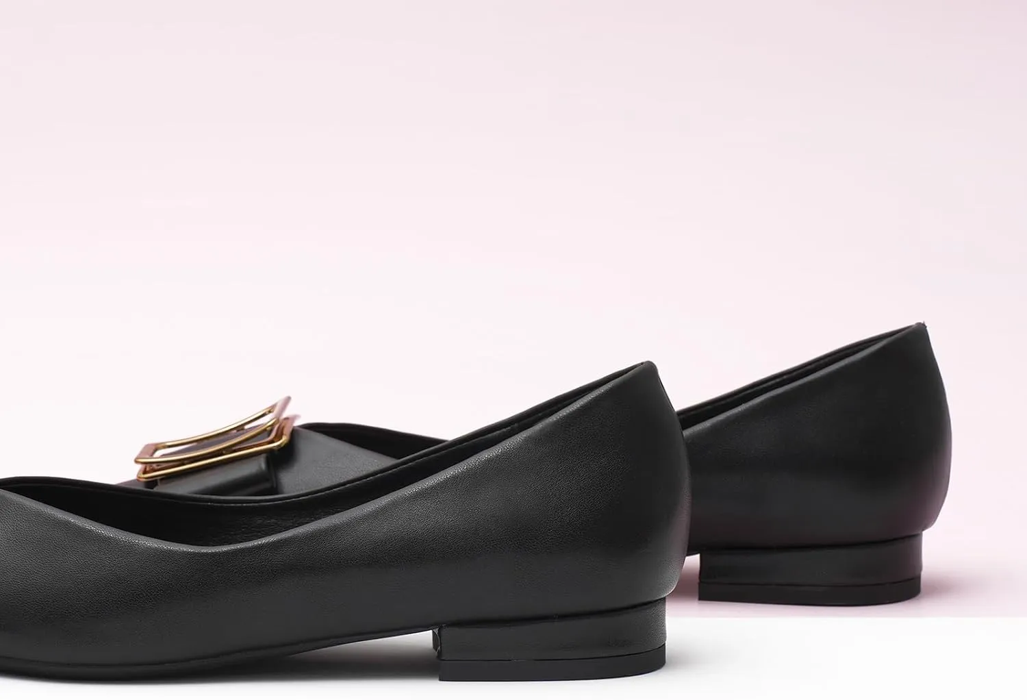 C.Paravano Women’s Pointed Toe Ballet Flats with Metal Buckle | Slip-On Dressy Flats for Women | Comfortable Work Flats | Office, Party, Wedding, Casual Wear Lightweight Women’s Flat Shoes