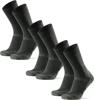 DANISH ENDURANCE Hiking Socks, Merino Wool Socks, Anti Blister, Cushioned, Breathable, Men & Women, 3-Pack