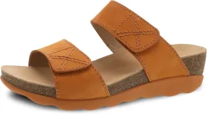 Dansko Maddy Slip-On Wedge Sandal for Women –Comfortable Wedge Shoes with Arch Support –Fully Adjustable Straps with Hook & Loop Closure–Versatile Casual to Dressy Footwear –Lightweight Rubber Outsole