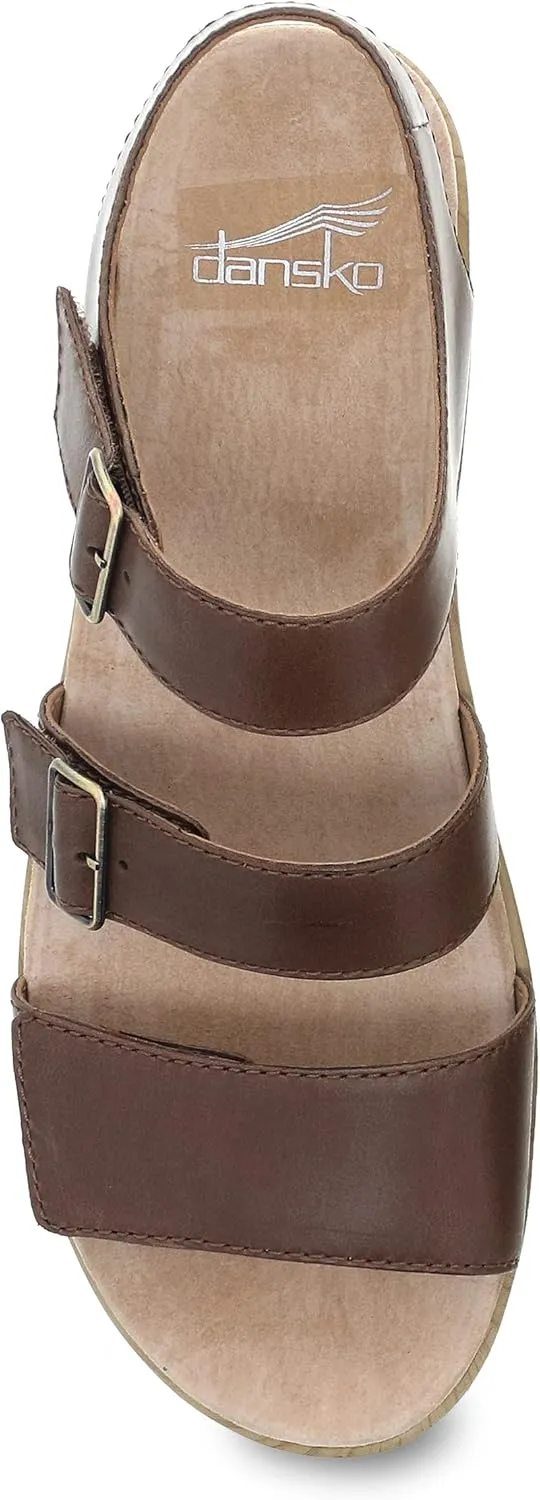 Dansko Malena Fully Adjustable Sandal for Women – Comfortable Platform Shoes with Arch Support – Versatile Casual to Dressy Footwear – Lightweight Rubber Outsole