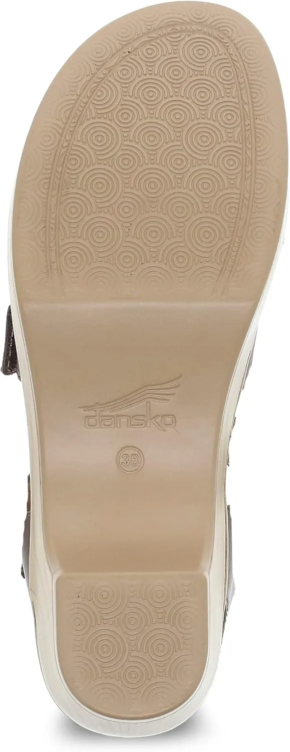 Dansko Malena Fully Adjustable Sandal for Women – Comfortable Platform Shoes with Arch Support – Versatile Casual to Dressy Footwear – Lightweight Rubber Outsole