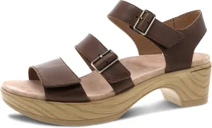 Dansko Malena Fully Adjustable Sandal for Women – Comfortable Platform Shoes with Arch Support – Versatile Casual to Dressy Footwear – Lightweight Rubber Outsole