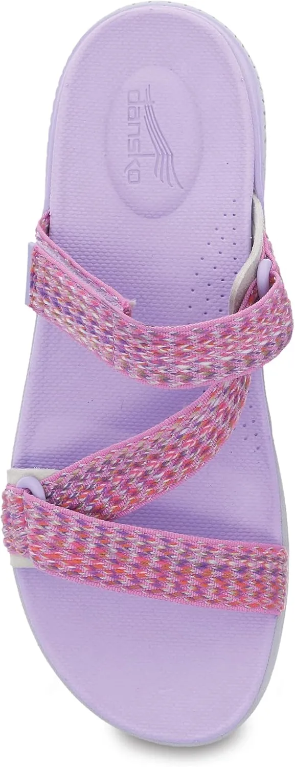 Dansko Rosette Slip-On Sport Sandal for Women - Lightweight EVA Midsole and Rubber Outsole - Natural Arch Technology for Added Support - Hook and Loop Closure