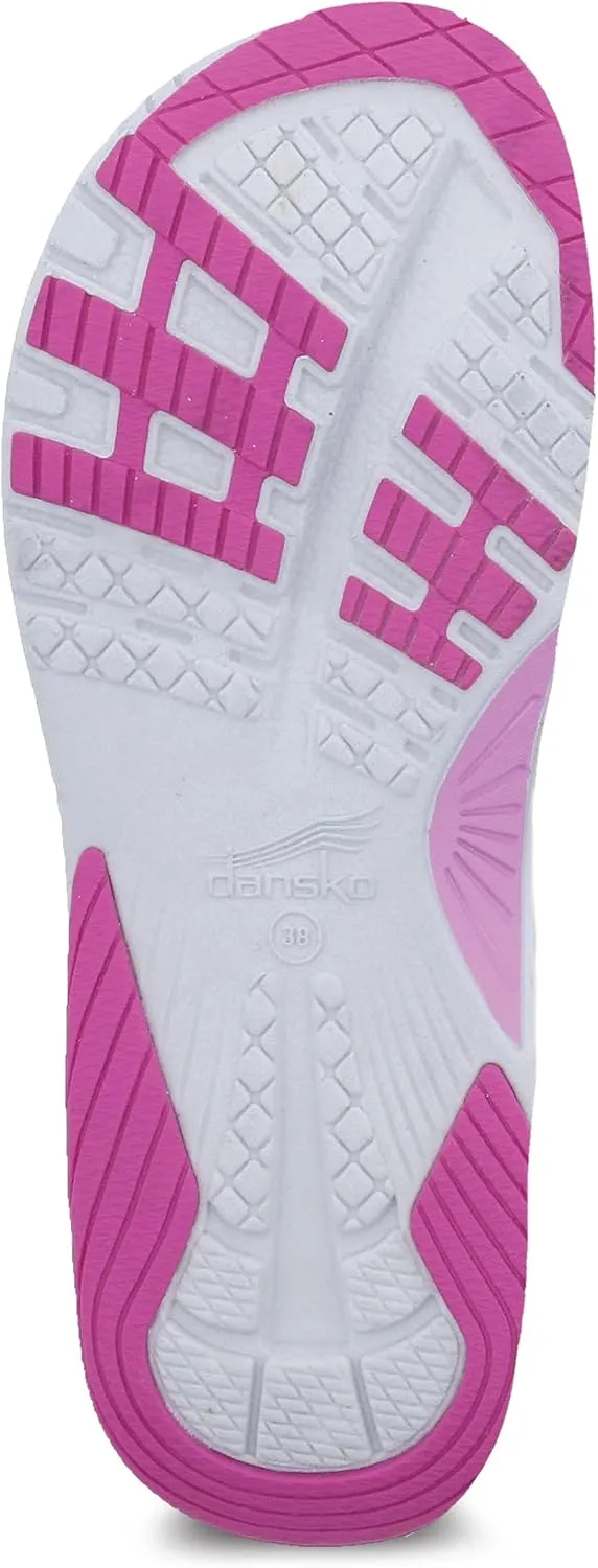 Dansko Rosette Slip-On Sport Sandal for Women - Lightweight EVA Midsole and Rubber Outsole - Natural Arch Technology for Added Support - Hook and Loop Closure
