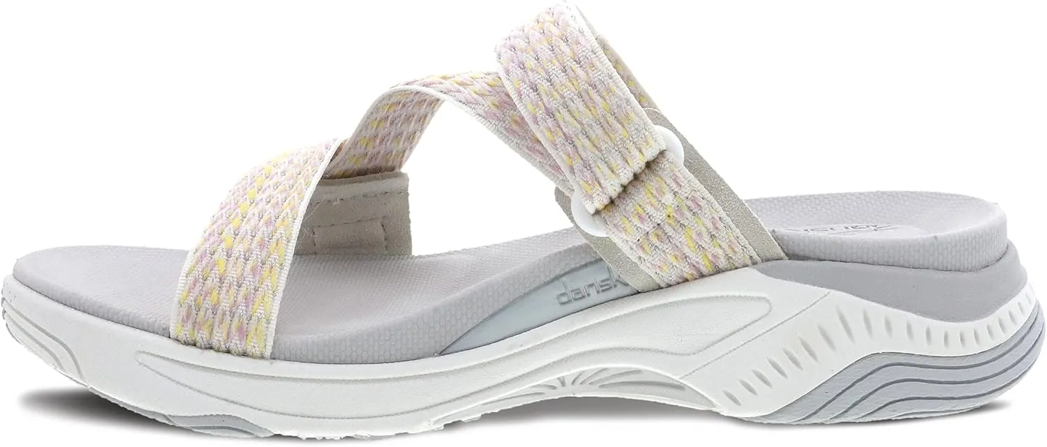 Dansko Rosette Slip-On Sport Sandal for Women - Lightweight EVA Midsole and Rubber Outsole - Natural Arch Technology for Added Support - Hook and Loop Closure