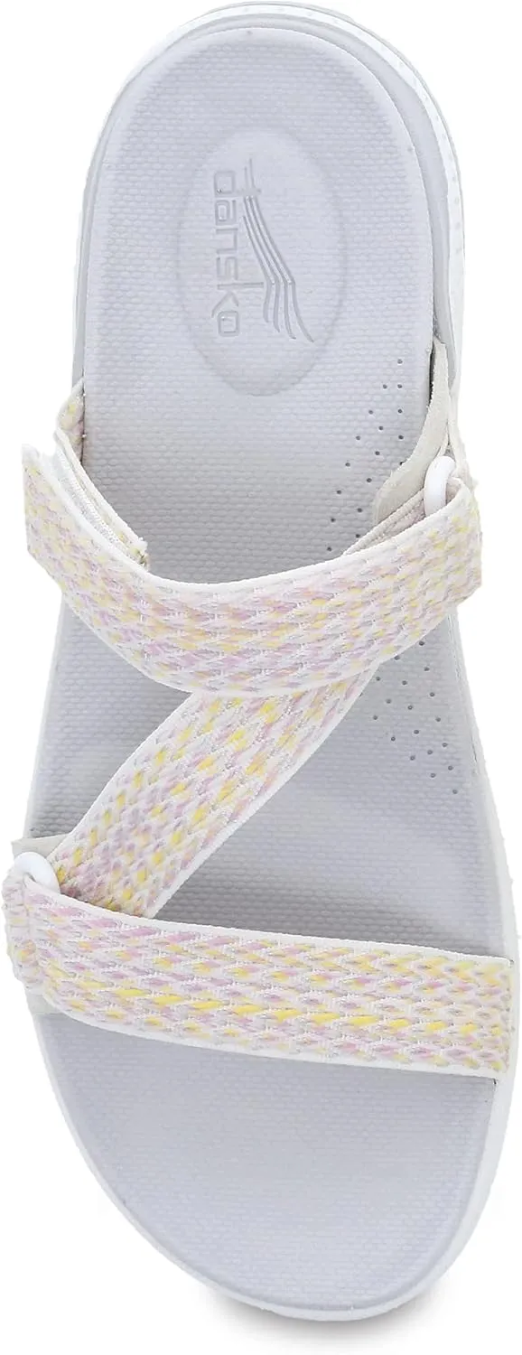 Dansko Rosette Slip-On Sport Sandal for Women - Lightweight EVA Midsole and Rubber Outsole - Natural Arch Technology for Added Support - Hook and Loop Closure