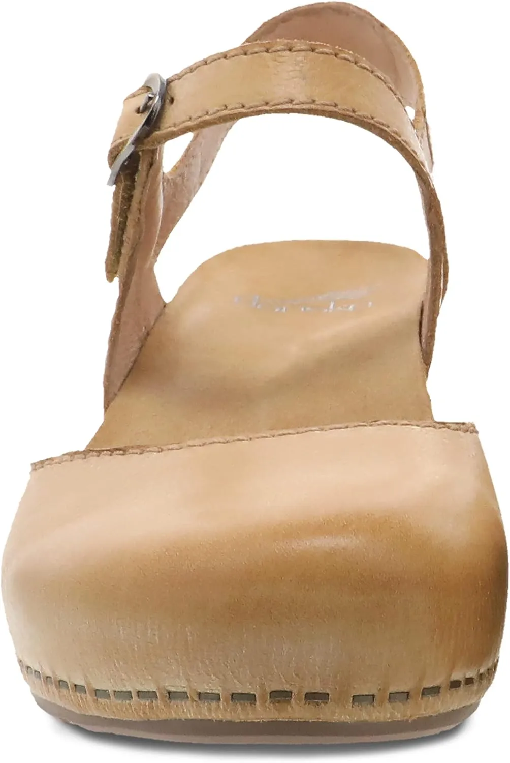 Dansko Tiffani Wedge Sandal for Women - Cushioned, Contoured Footbed for All-Day Comfort and Support - Hook & Loop Strap with Buckle Detail - Lightweight Rubber Outsole