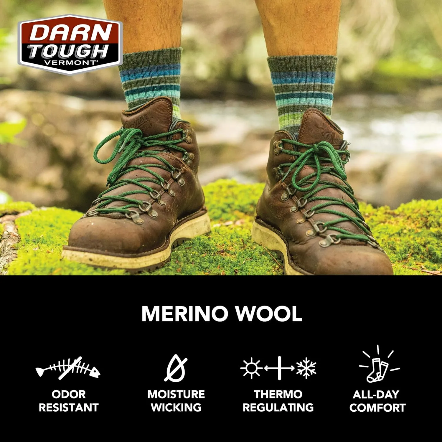 Darn Tough Vermont PCT Micro Crew Lightweight with Cushion