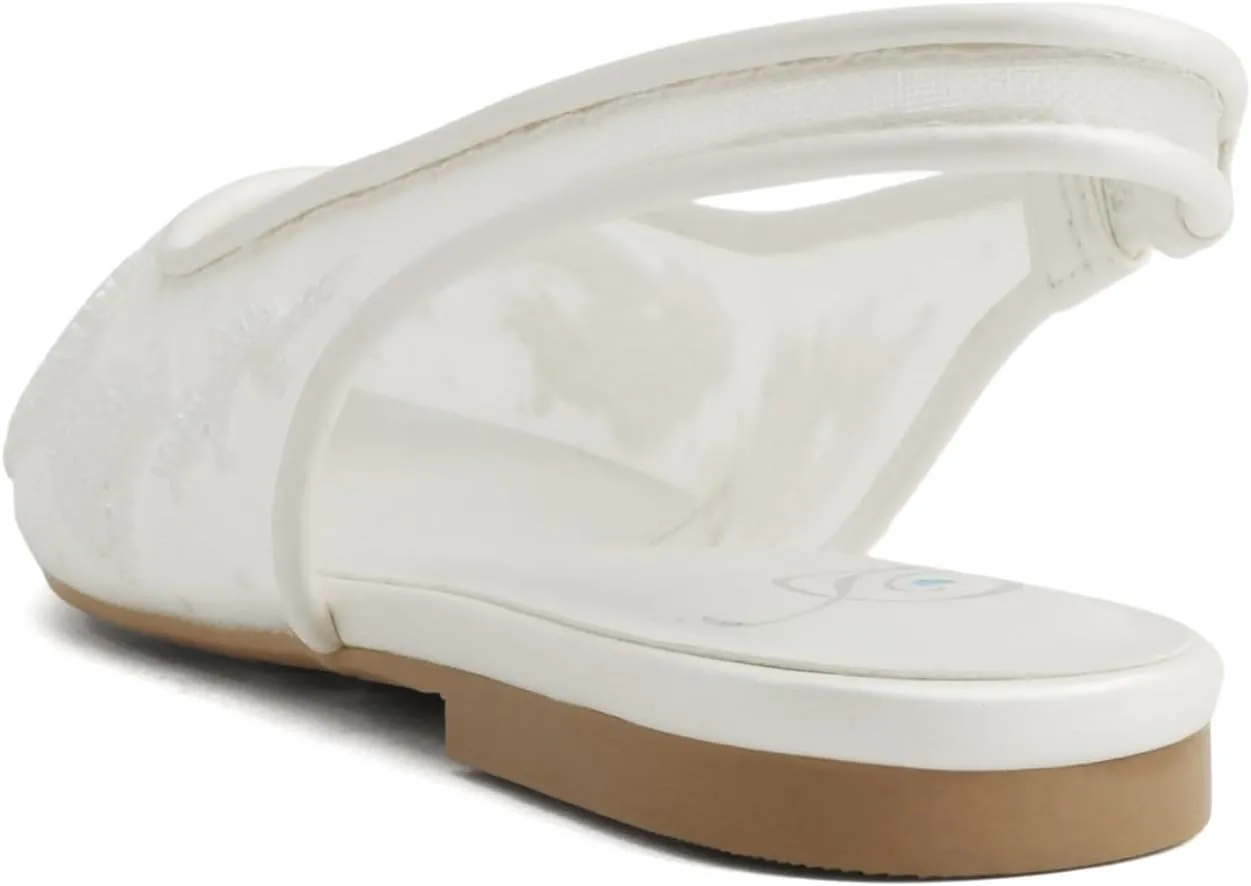 Delicious Victoria ~ Women Pointed Toe Slingback Flat Bridal Dress Pumps
