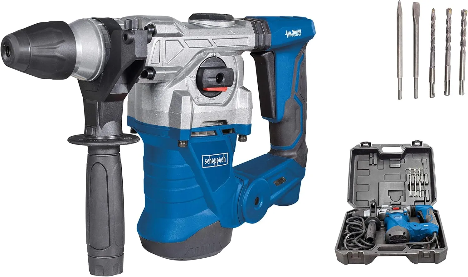 DH1300Plus, 1250W Power, 5 Joules, Hammer Drill with SDS Plus Shank, 230V, 850 RPM, Drilling Capacity Concrete Diameter 30 mm