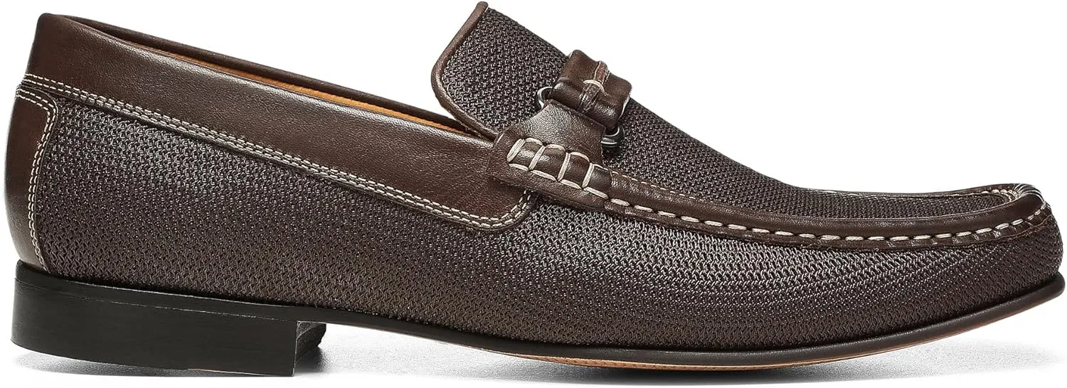 Donald Pliner Donnie Men’s Slip-On Loafer - Stacked Heel – Classic Dress Loafers for Men, Memory Foam Insole, Slip-On Shoes for Men, Comfortable Dress Shoes