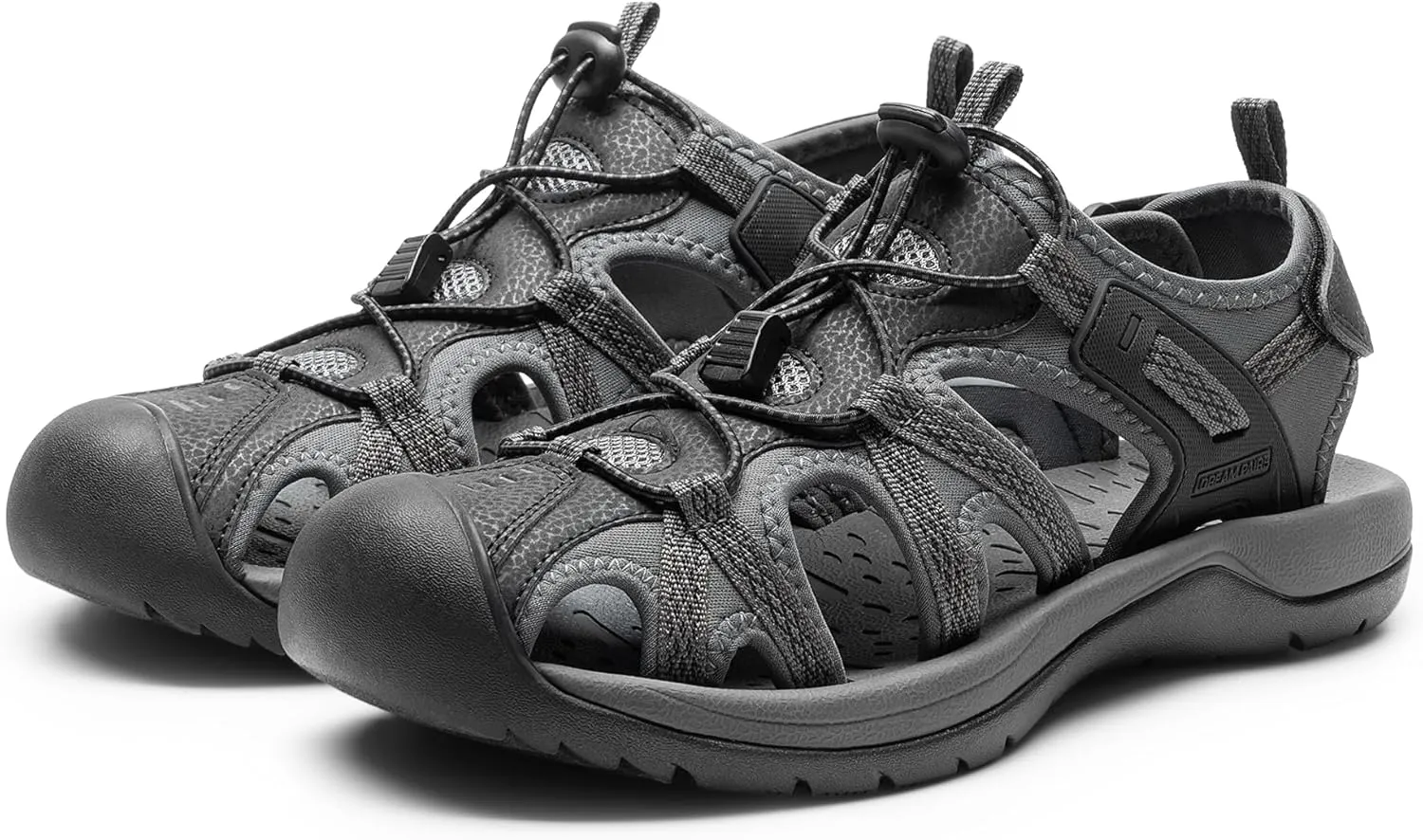 DREAM PAIRS Men's Sandals Hiking Water Sport Athletic Beach Outdoor Comfortable Casual Closed Toe Summer Sandal Shoes