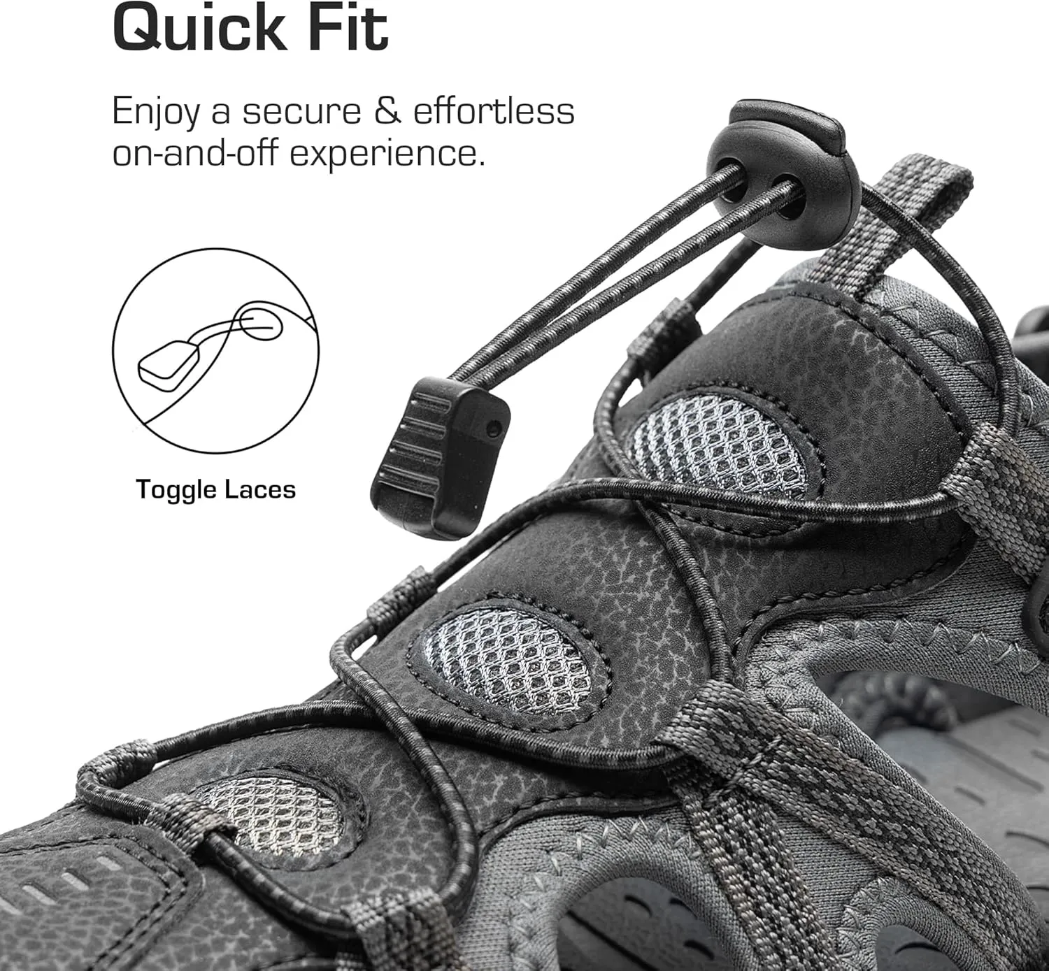 DREAM PAIRS Men's Sandals Hiking Water Sport Athletic Beach Outdoor Comfortable Casual Closed Toe Summer Sandal Shoes