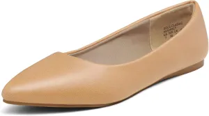 DREAM PAIRS Women's Dress Pointed Toe Flats Ballet Comfort Soft Slip On Casual Flat Shoes for Work Office Business