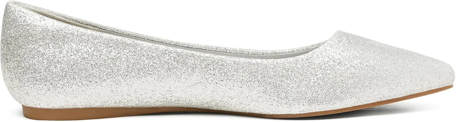 DREAM PAIRS Women's Dress Pointed Toe Flats Ballet Comfort Soft Slip On Casual Flat Shoes for Work Office Business
