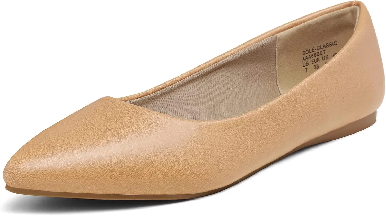 DREAM PAIRS Women's Dress Pointed Toe Flats Ballet Comfort Soft Slip On Casual Flat Shoes for Work Office Business