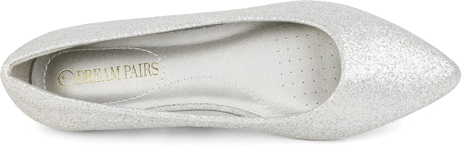 DREAM PAIRS Women's Dress Pointed Toe Flats Ballet Comfort Soft Slip On Casual Flat Shoes for Work Office Business