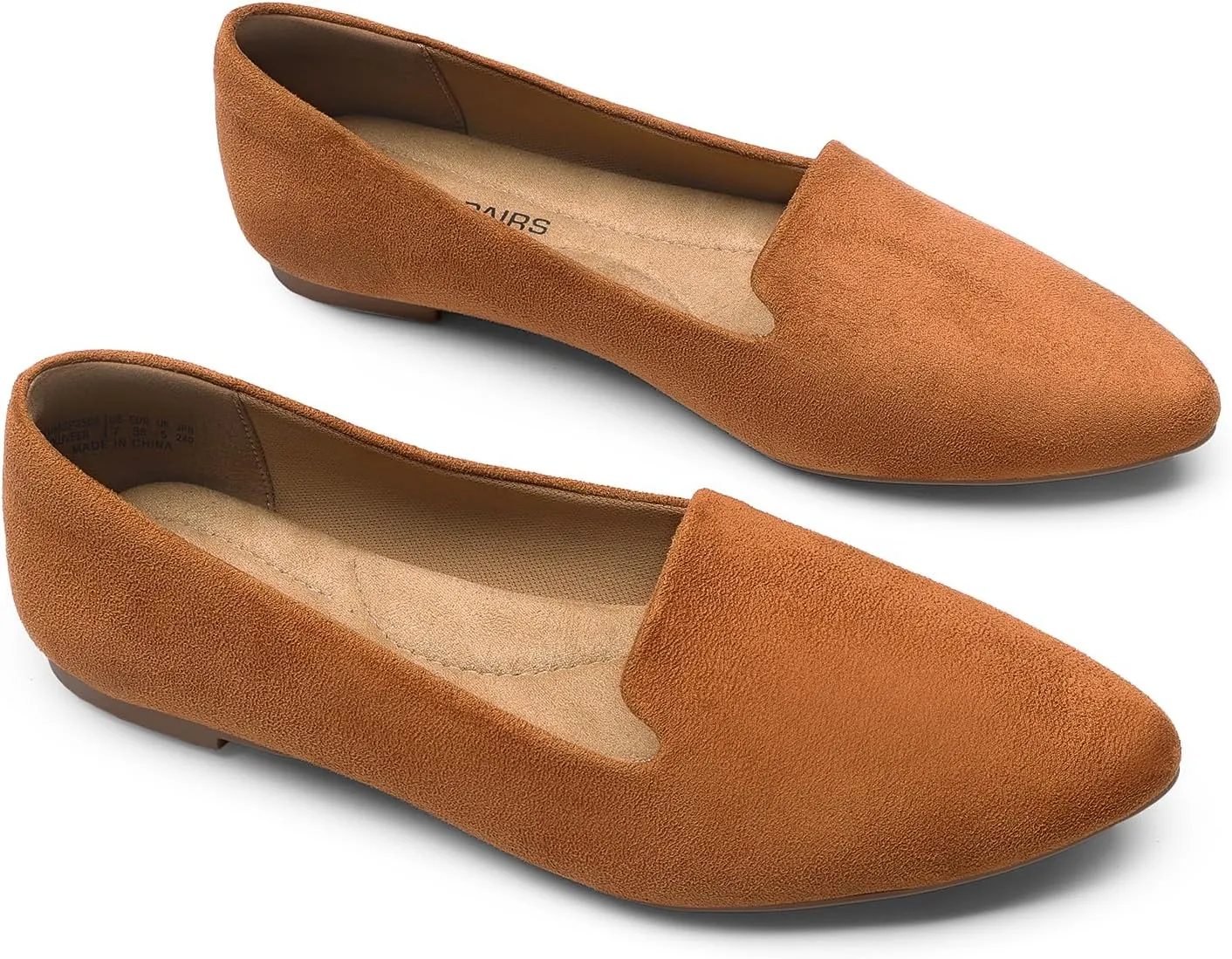 DREAM PAIRS Women's Flats, Pointed Toe Slip-On Dressy Flat Shoes, Comfortable Business Casual Dress Shoes for Office Work