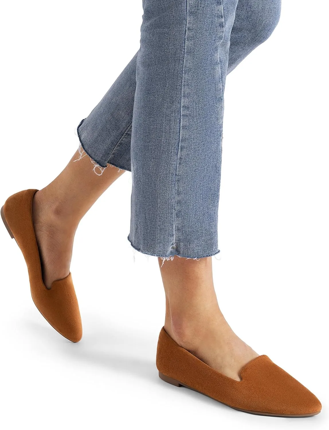 DREAM PAIRS Women's Flats, Pointed Toe Slip-On Dressy Flat Shoes, Comfortable Business Casual Dress Shoes for Office Work