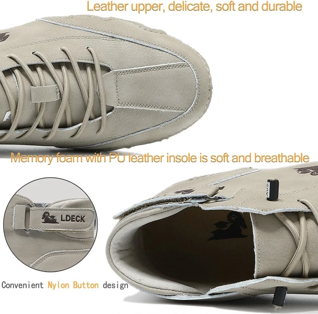Explorer Waterproof Lightweight Unisex Outdoor Shoes for Hiking Camping & Driving Shoes High Top Chukka Boots Non-Slip Breathable Women&Men Italian Handmade Sports Shoe