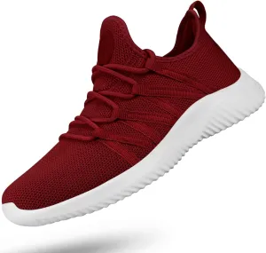 Feethit Womens Slip On Running Shoes Non Slip Walking Shoes Lightweight Gym Workout Shoes Breathable Fashion Sneakers