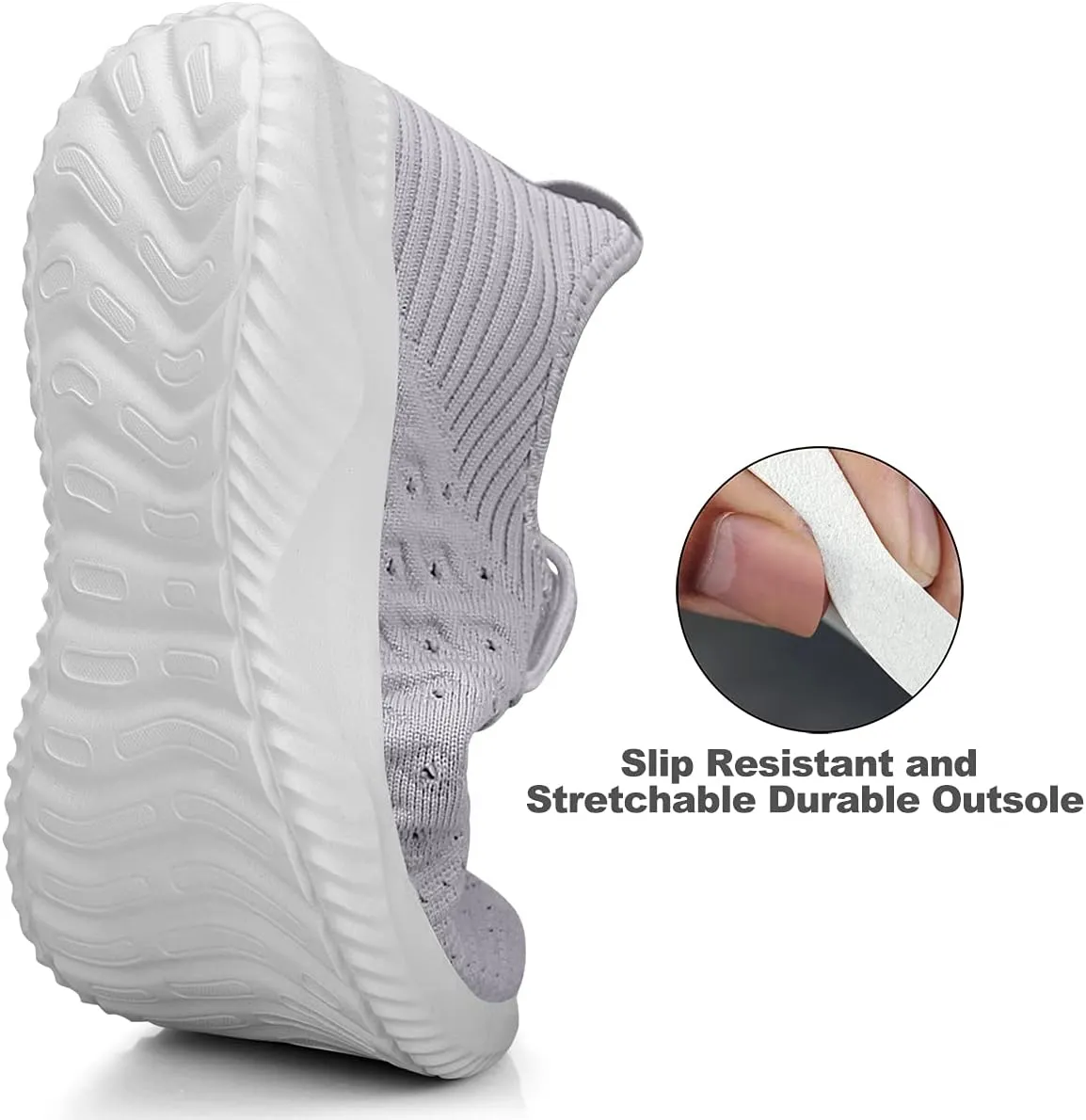 Feethit Womens Slip On Walking Shoes Non Slip Running Shoes Breathable Workout Shoes Lightweight Gym Sneakers