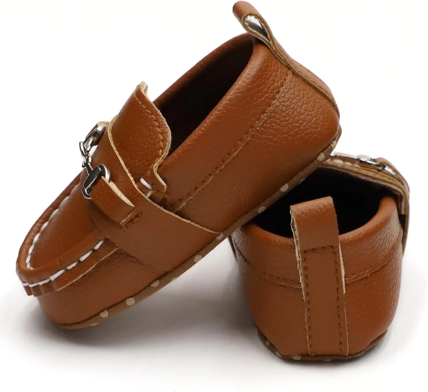 First Walking Shoes for Baby Boys Delightful Solid Color Slip-On Loafers, Lightweight, Non-Slip Flat