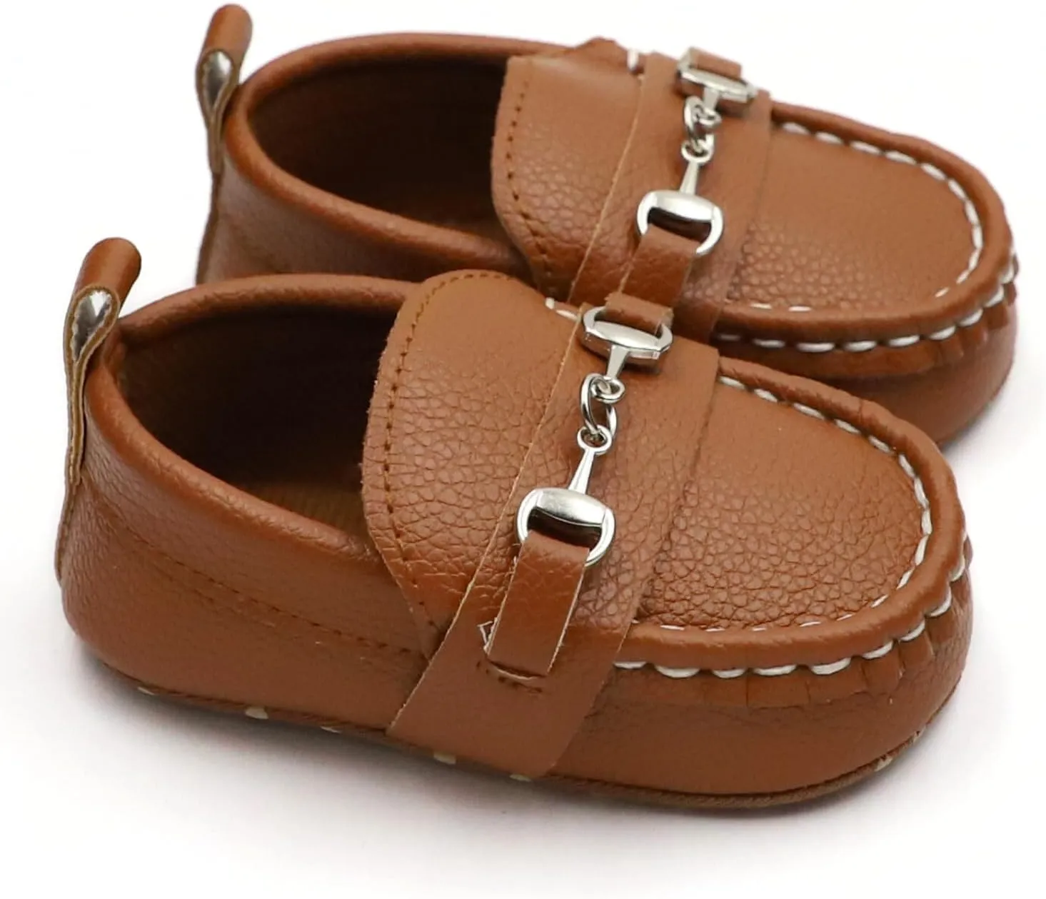 First Walking Shoes for Baby Boys Delightful Solid Color Slip-On Loafers, Lightweight, Non-Slip Flat