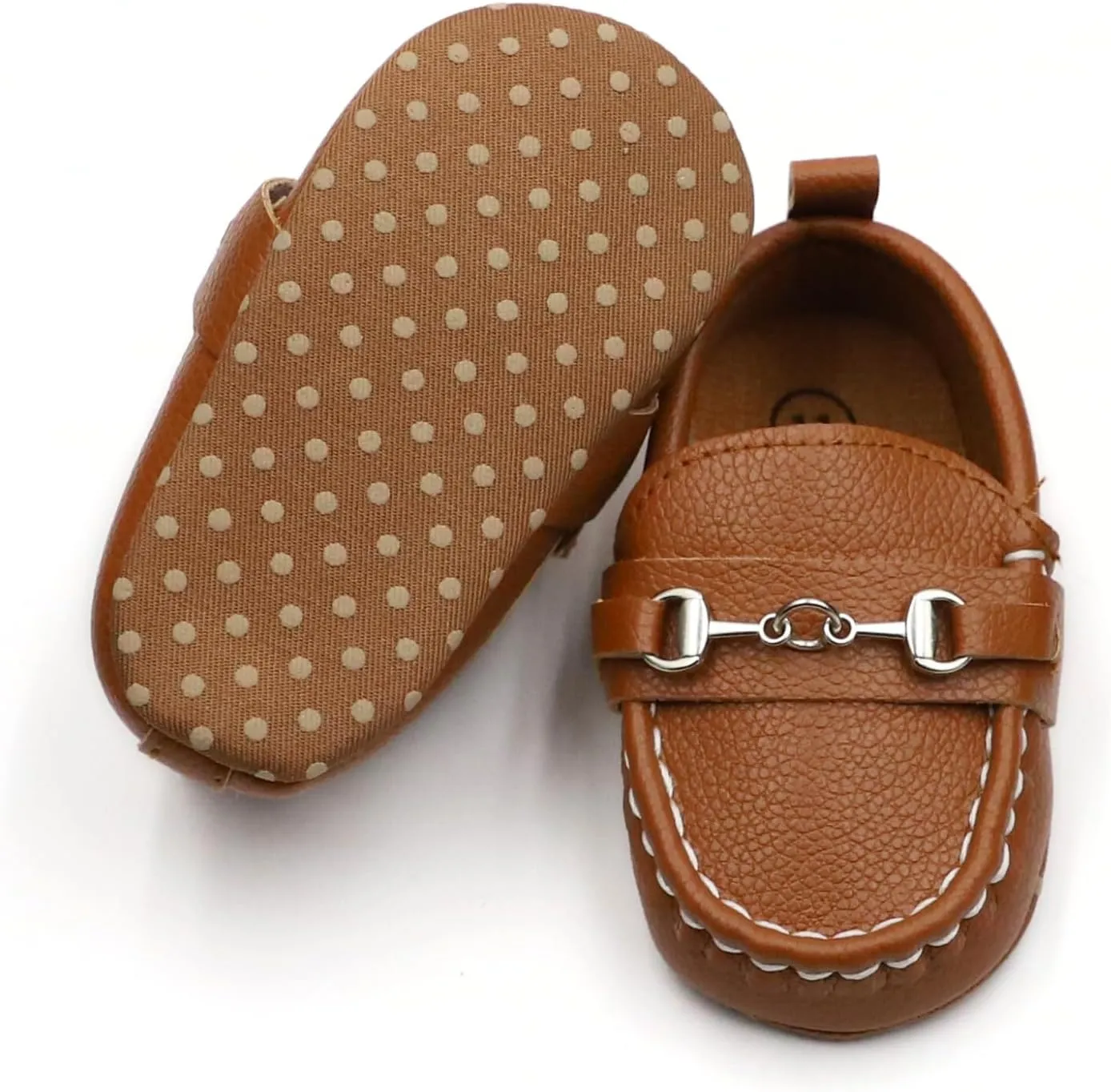 First Walking Shoes for Baby Boys Delightful Solid Color Slip-On Loafers, Lightweight, Non-Slip Flat