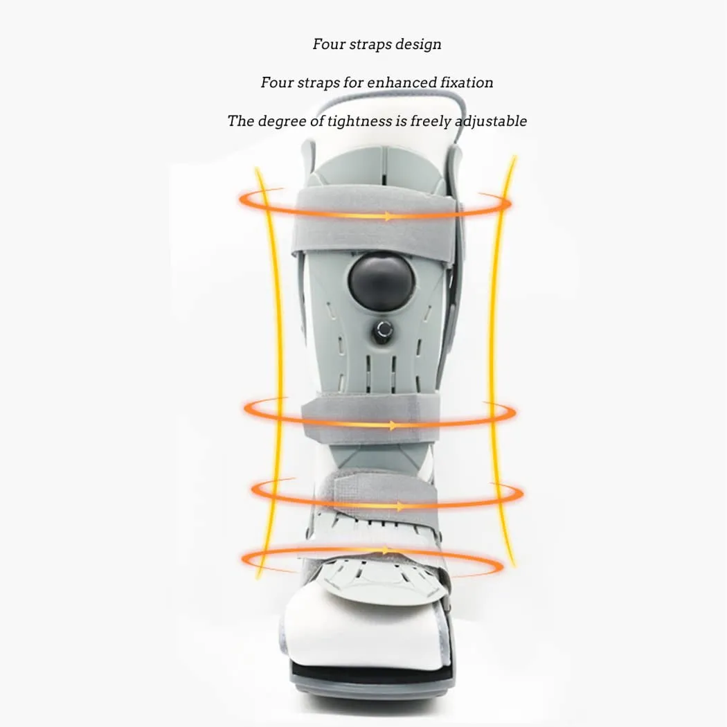 Foot Orthosis Brace Drop Foot Brace Fixed Inflatable Medical Grade Adjustable Lightweight Relieve The Instability Of Lower Limbs Helps Relieve Bed Strain Improve Foot Microcirculation (White M)