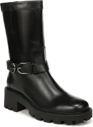 Franco Sarto Women's Elle Mid Shaft Lug Sole Boot Calf