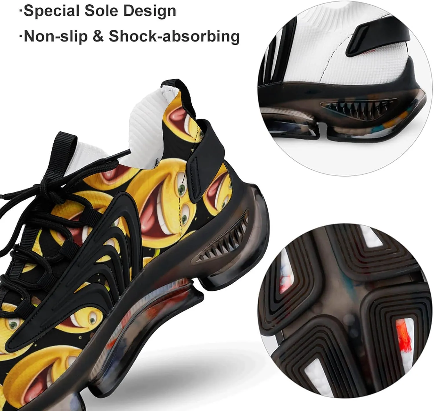 Funny Banana Mens Sneakers Running Shoes Lightweight Athletic Shoes for Jogging Walking Gym