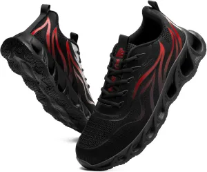 Furuian Steel Toe Shoes for Men Women Lightweight Indestructible Safety Shoes Comfortable Steel Toe Sneakers Puncture Proof Work Shoes