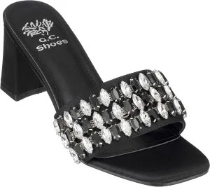 GC Shoes Womens Block Heeled Sandals