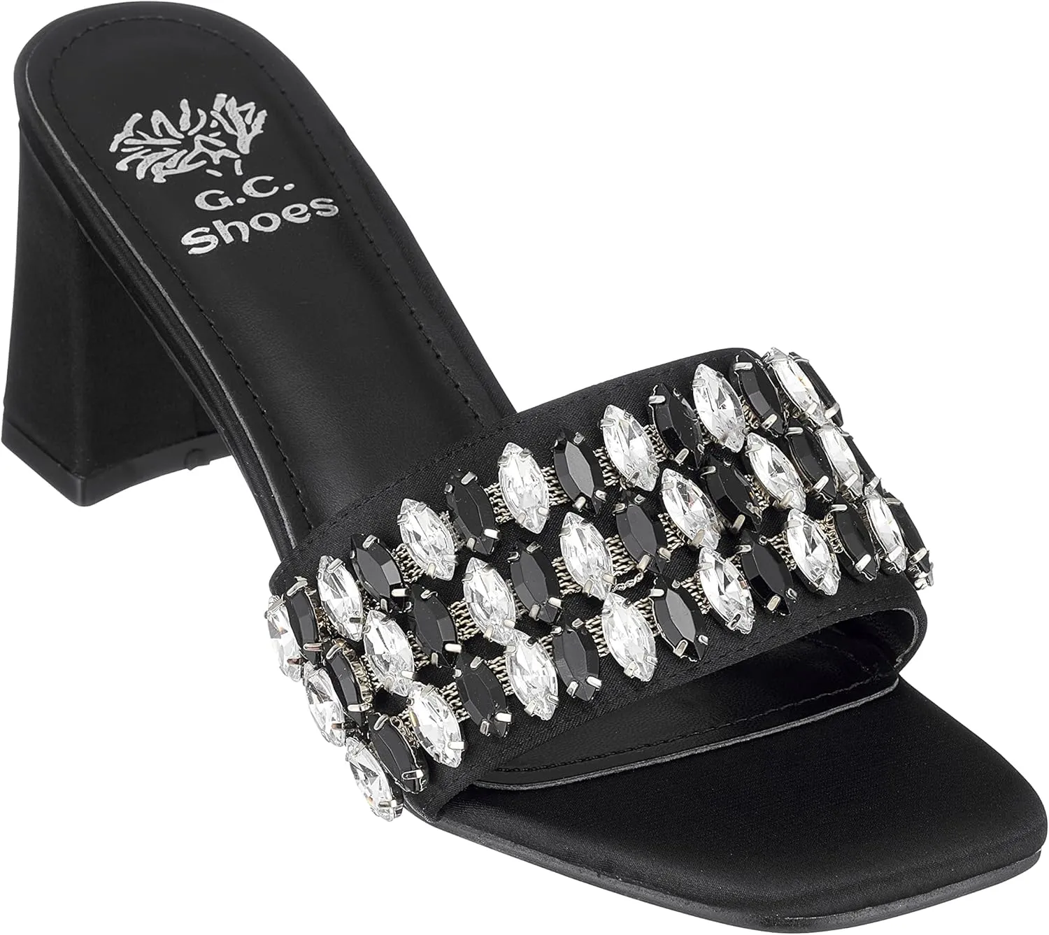 GC Shoes Womens Block Heeled Sandals
