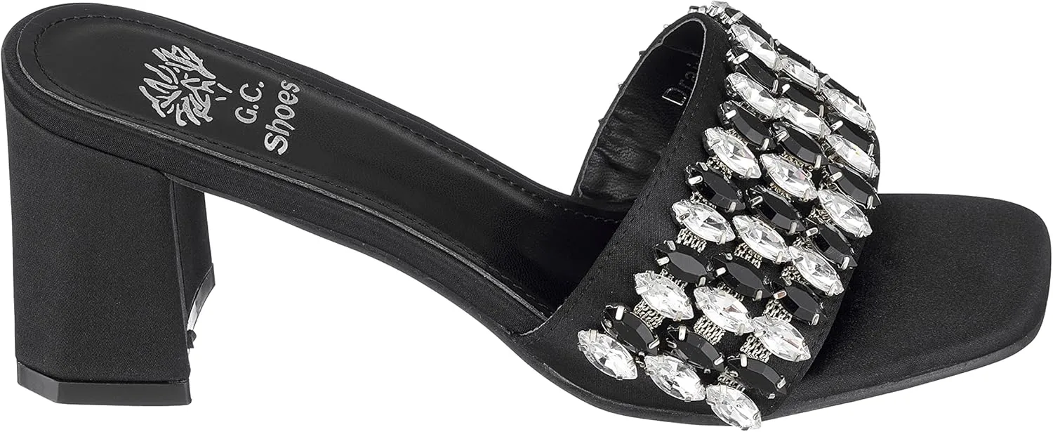GC Shoes Womens Block Heeled Sandals