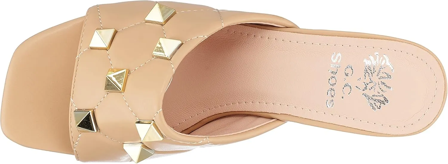 GC Shoes Womens Block Heeled Sandals