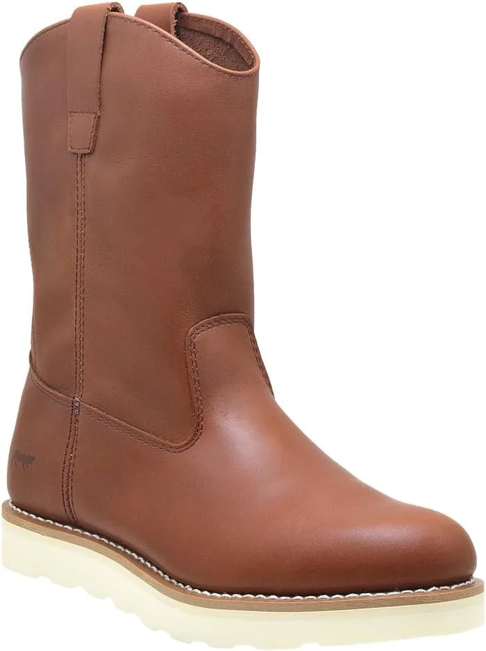 Golden Fox 12" Work Boot Pull On Wellington Wedge Lightweight Outsole for Construction Farming and Ranching