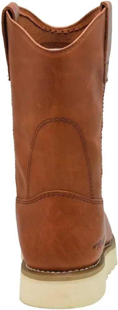 Golden Fox 12" Work Boot Pull On Wellington Wedge Lightweight Outsole for Construction Farming and Ranching