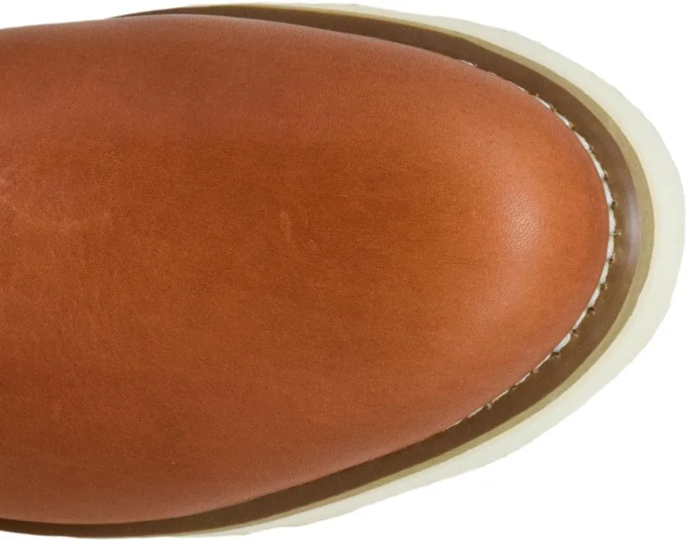 Golden Fox 12" Work Boot Pull On Wellington Wedge Lightweight Outsole for Construction Farming and Ranching