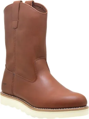 Golden Fox 12" Work Boot Pull On Wellington Wedge Lightweight Outsole for Construction Farming and Ranching
