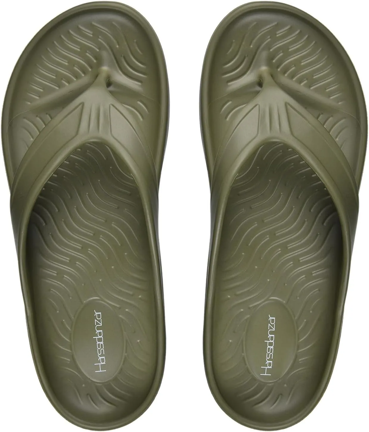 Harssidanzar Men's Beach Flip Flop,Quick Drying Soft Lightweight Shower Shoes Sandals KM241US
