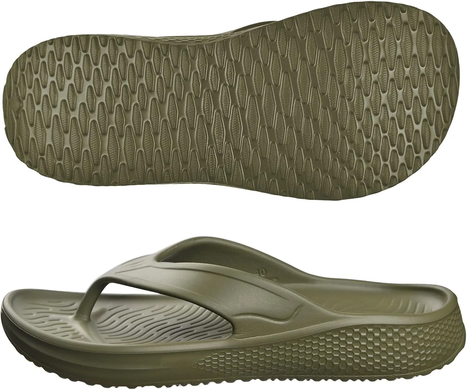Harssidanzar Men's Beach Flip Flop,Quick Drying Soft Lightweight Shower Shoes Sandals KM241US
