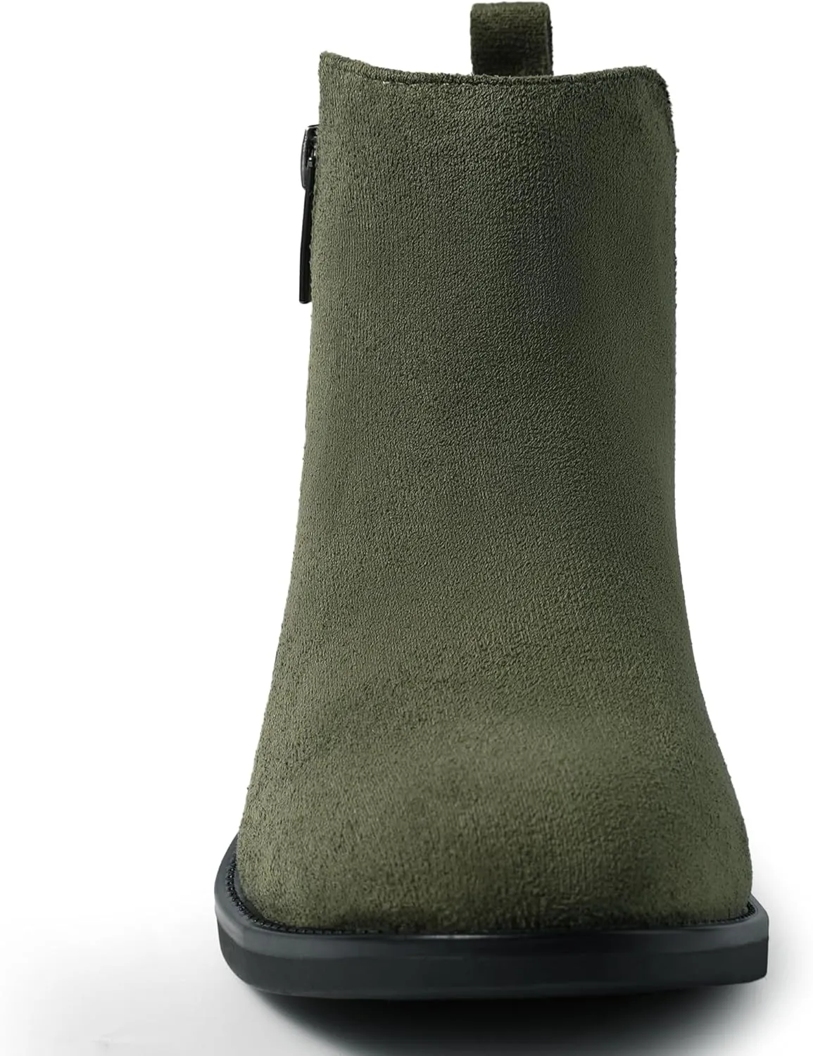 Harvest Land Women's Ankle Boots Flat Faux Suede Fashion Short Booties with Side Zipper